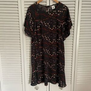 Chic Black Floral Dress